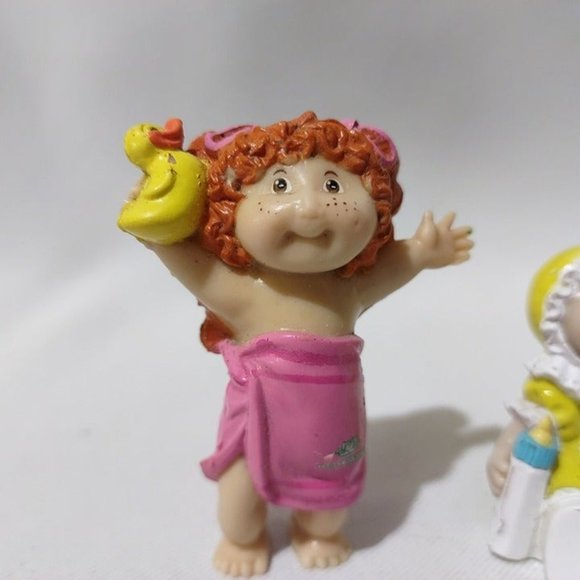VTG Cabbage Patch Kids pvc rubber plastic lot 2 bath time Beth & yellow baby - Picture 6 of 6